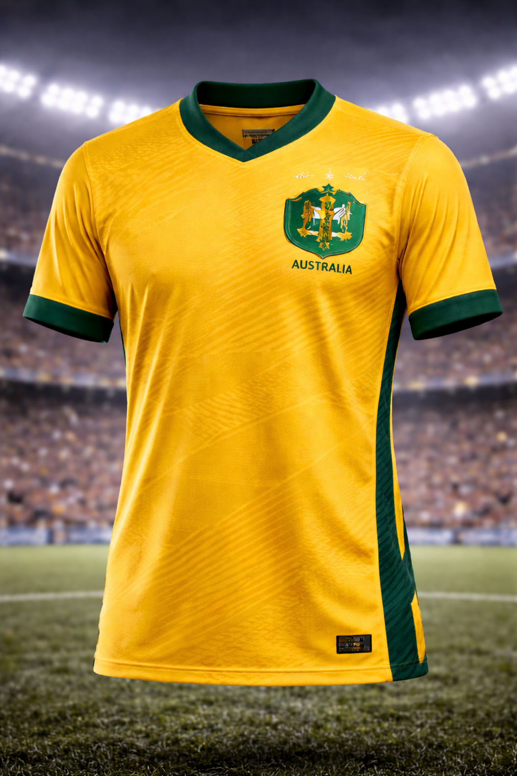 Australia-Inspired Football Jersey – Green Gold Fan Edition