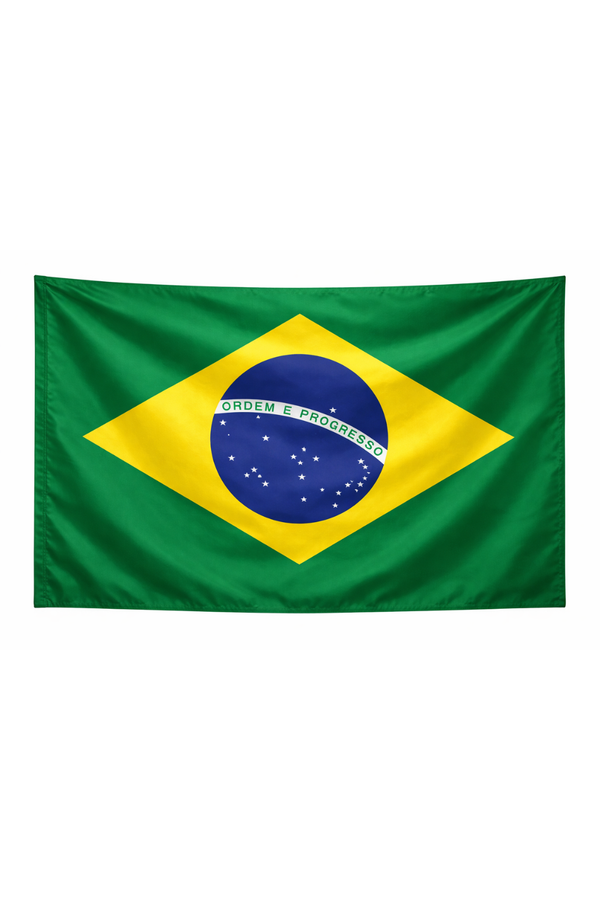 Brazil-Inspired Full Size Flag – Yellow, Green & Blue Fan Edition