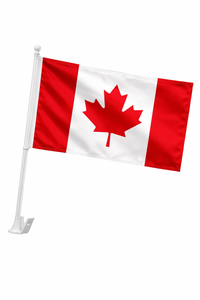 Canadian flag on a white background