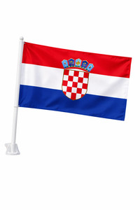 Croatia-Inspired Car Flag – Red White Blue Fan Edition