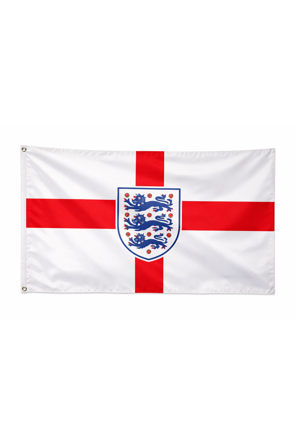 England-Inspired Full Size Flag – White & Red Fan Edition