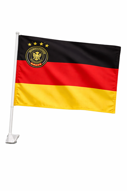 Germany-Inspired Car Flag – Black Red Gold Fan Edition