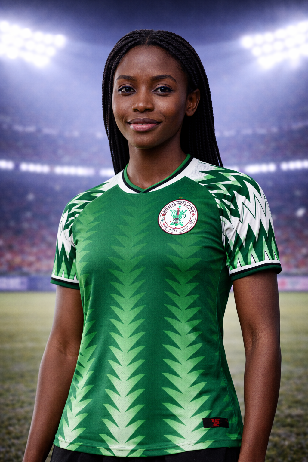 Nigeria-Inspired Football Jersey – Fan Edition Girl