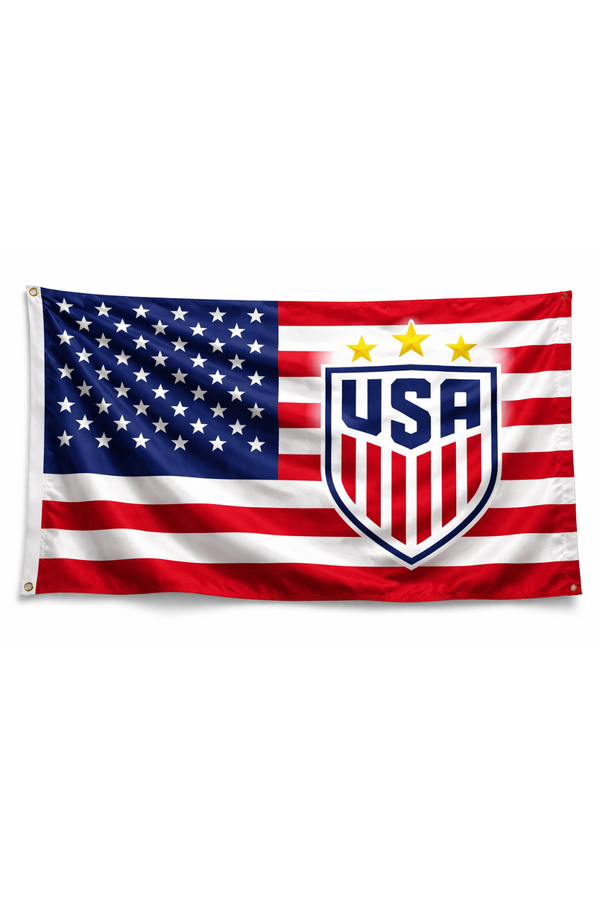 USA-Inspired Full Size Flag – Red, White & Blue Fan Edition